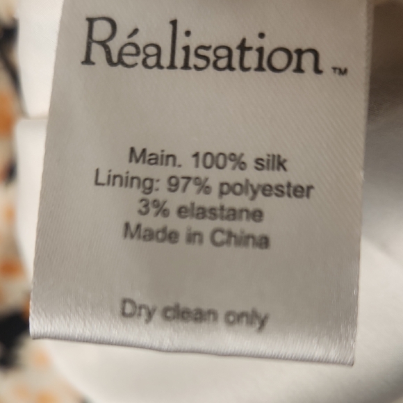 Realisation Par Black Floral Bustier Silk Mini Dress with Cream Daisies Small - Picture 10 of 10